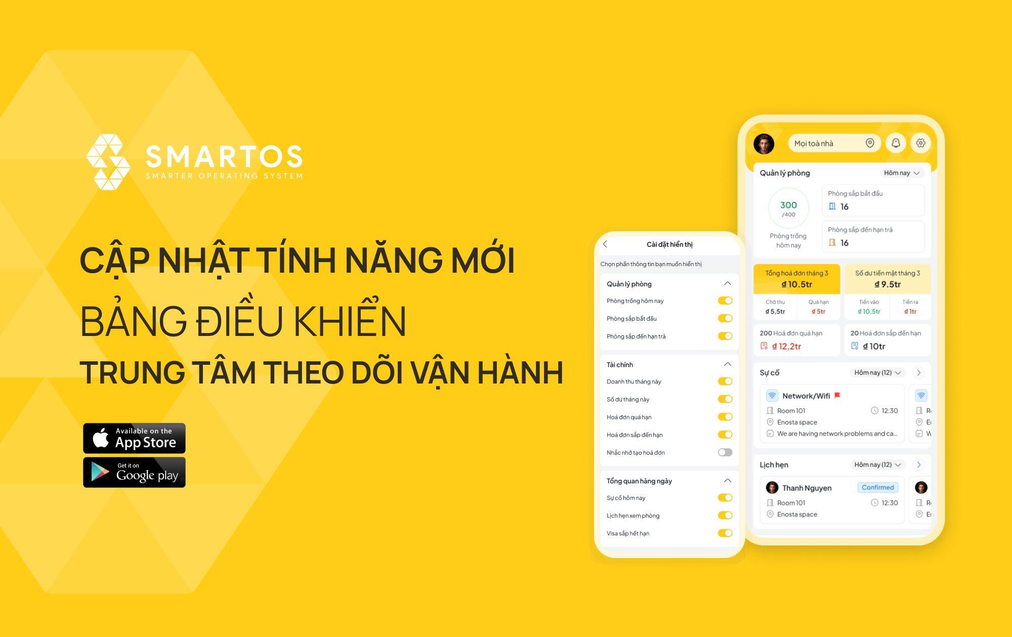 Smartos Admin Dashboard: Tối ưu quản lý trên điện thoại oba